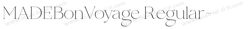 MADEBonVoyage Regular字体转换